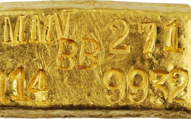 BRAZIL. Morro Velho 4 oz. Gold Bar, ND (ca. 1950). AS MADE.