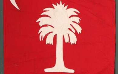 Big Red Citadel Palmetto Confederate Flag