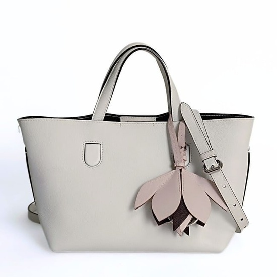 CHRISTIAN DIOR Blossom mini shoulder bag in white leather