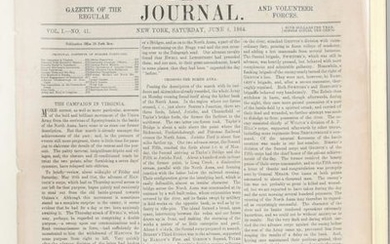 CIVIL WAR ARMY AND NAVY JOURNAL PAPER JUNE 4 1864