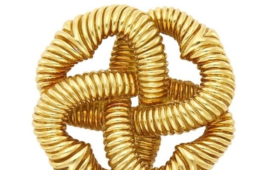 Cartier Gold Pendant Clip-Brooch