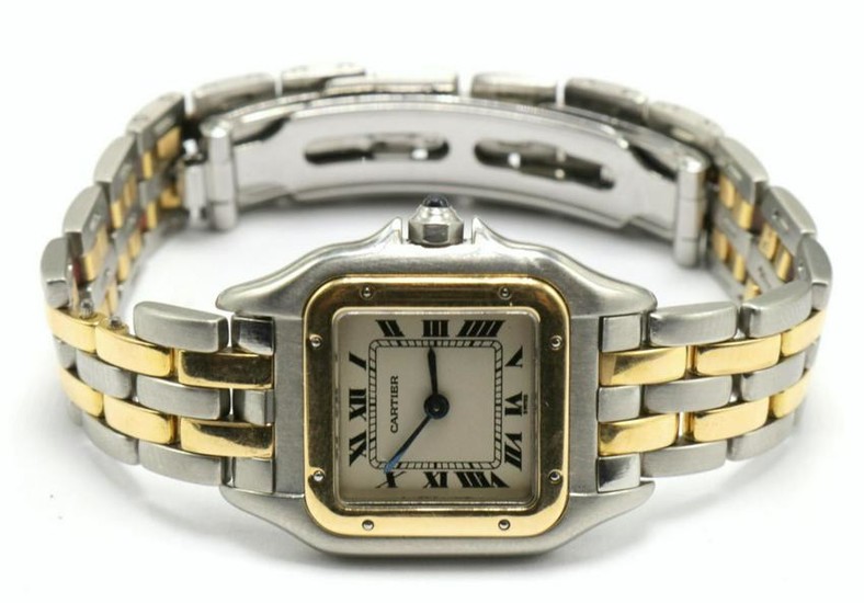 Cartier "Panthere" 18Kt & Stainless Steel Watch