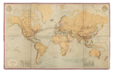 Chart of the world on Mercators projection constructed by Hermann Berghaus and Fr. v. Stü