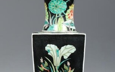 Chinese Famille Noire Vase