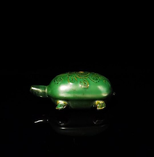 Chinese Green glaze Porcelain Tortoise