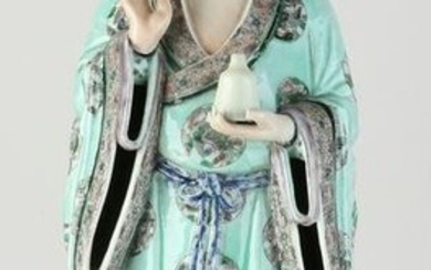 Chinese porcelain statue, H 48 cm.