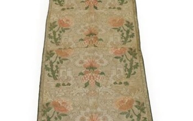 Circa 1700-10 Dutch Silk Brocatelle Panel, woven with a design...