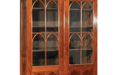 Classical Carved Mahogany Bookcase