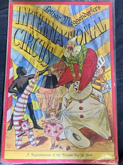 Collectible Vntg Reproduction Circus Pop Up Book