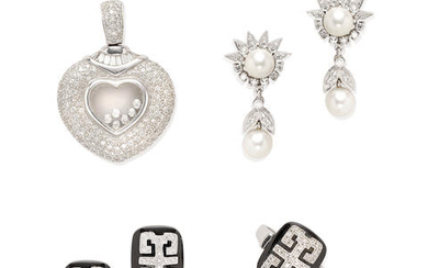 Collection of White Gold and Diamond Jewelry