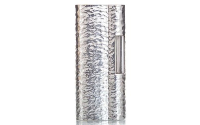 DUNHILL, SILVER PLATED LIGHTED SECOND HALF OF THE 20TH CENTURY