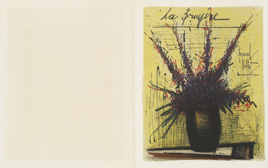 D’après Bernard Buffet (1928-1999) Deux lithographies, issues du portfolio l’Herbier, 1966