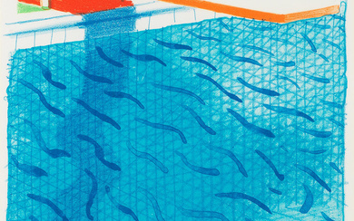 David Hockney R.A. (British, born 1937) Pool Made with Paper...