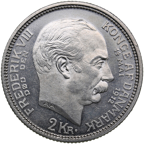 Denmark 2 Kroner 1912 - Christian X (1912-1947) - Death of Frederik VIII and Accession of Christian X