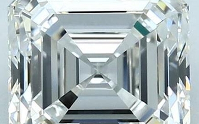 Diamant (Emerald Square) - 3.30ct - GIA - G WS1