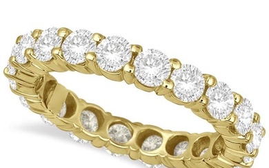 Diamond Eternity Ring Wedding Band 18k Yellow Gold 3.00ctw