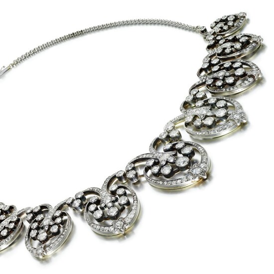 Diamond necklace, late 19th century