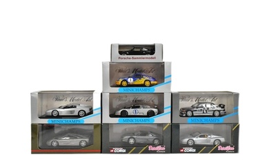 Diecast - a collection of x8 Corgi and Minichamps 1/43 scale...