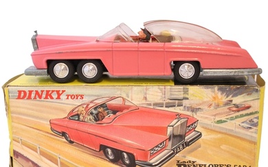 Dinky. Lady Penelope's FAB 1 No. 100, non-florescent pink bo...