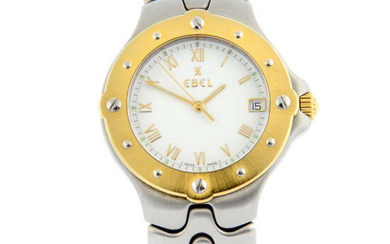 EBEL - a bi-colour Sportwave bracelet watch, 36mm.