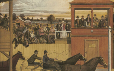 EGBERT NORMAN CLARK. Utica, N.Y. Race Track * New York State Fair, 1845....