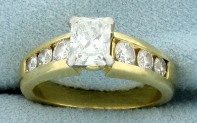 EGL Certified 1.5ct TW Diamond Engagement Ring in 18K Yellow Gold