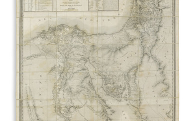 (EGYPT.) Jacotin, Pierre. Carte Géographique de l'Egypte et des Pays Environnans. Large engraved...