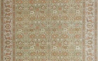EXTREMELY FINE MODERN TURKISH CARPET OF A TABRIZ DESIGN. 14 ft 1 in x 10 ft 2 in (4.29 m x 3.1 m)
