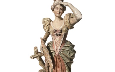 Figura femminile con ventaglio, Repubblica Ceca, prima metà XX secolo