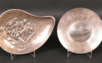 Finland Silver, Free Form Footed Dish