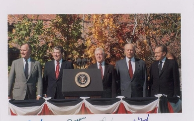 Five Presidents Signed photo