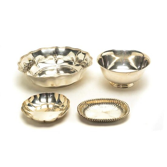 Four Sterling Silver Bowls Including Tiffany and
