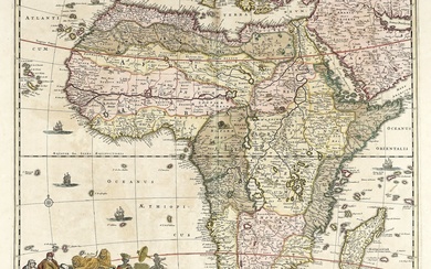 Frederick de Wit (Gouda,, 1630 - Amsterdam,, 1706), Totius Africae accuratissima Tabula. Amstelodami: 1680 ca_