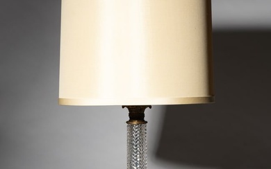 French Empire-Style Cut-Crystal Table Lamp