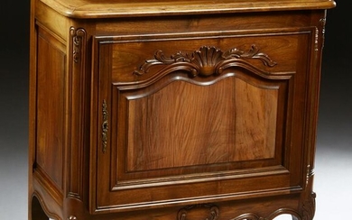 French Louis XV Style Carved Walnut Confiturier, 20th