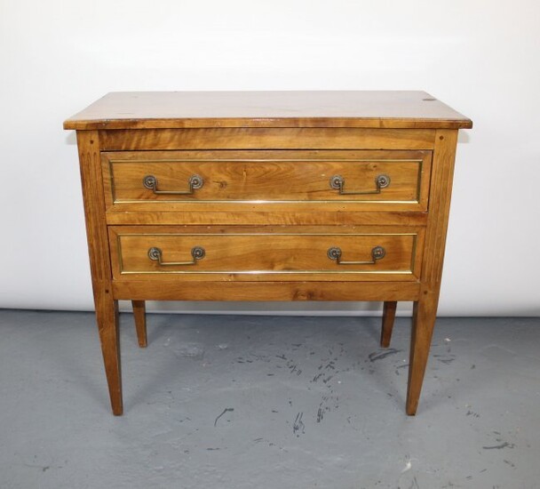 French Louis XVI style 2 drawer commode