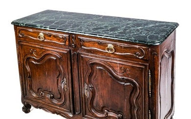 French Provincial-Style Beechwood Buffet