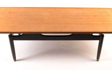 G-Plan E Gomme: a tola and black 'Librenza coffee table.