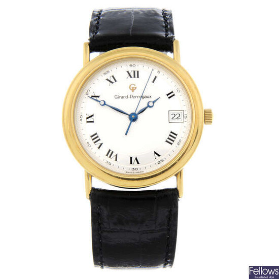 GIRARD-PERREGAUX - an 18ct yellow gold wrist watch, 33mm.