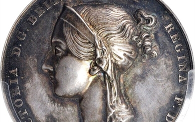 GREAT BRITAIN. Victoria Coronation Silver Medal, 1838. London Mint. PCGS SPECIMEN-63.