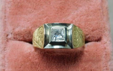 Gent's Gold & Diamond Ring