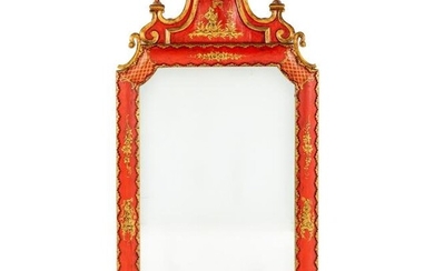 George II Style Japanned Mirror