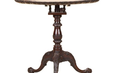 George III Style Mahogany Tilt-Top Tea Table