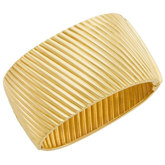 Gold Cuff Bangle Bracelet