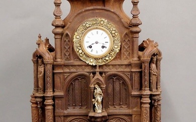 Gothic Revival Iron Clock