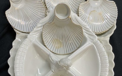 Group Lot White Ceramic Serving Tableware, Italy