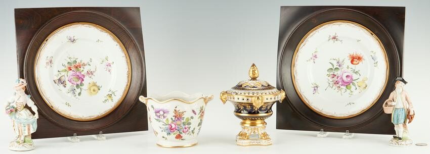 Group of 6 European Porcelain Items