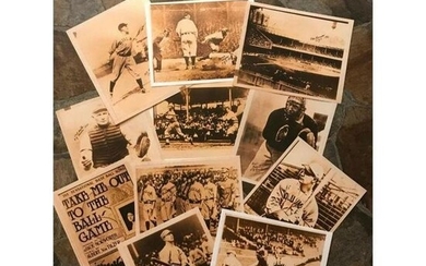 Group of Early 1900's Baseball Photo Prints