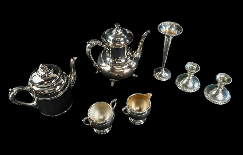 Group of Sterling and Silver-plated Hollowware