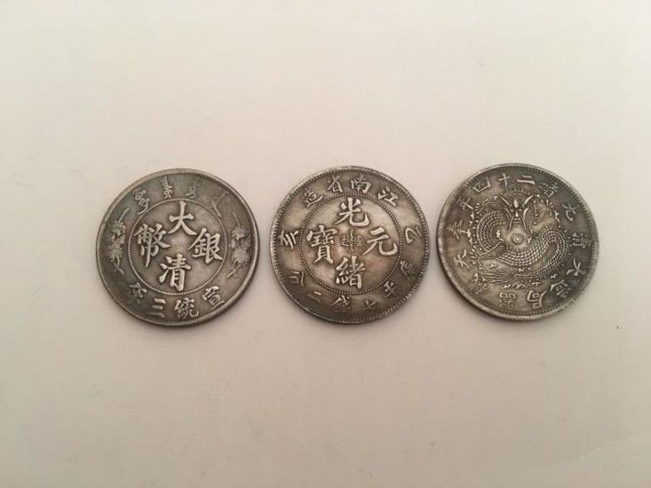 Group of Three Chinese Coins